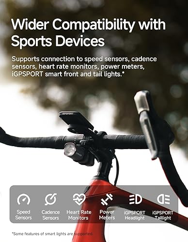 Miniatura 8 de iGPSPORT BSC100MAX GPS Bike Computer, 3 '' Pantalla Auto StartStop Custom Data 40H Impermeable Bicicletas Computadora Inalámbrica