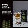 Jasmine Green Tea Loose Leaf - Natural Blend of Chinese Green Tea & Essential Oil - Sweet & Summery Notes of Jasmine Blossoms - 125g Caddy by The Tea Makers of London