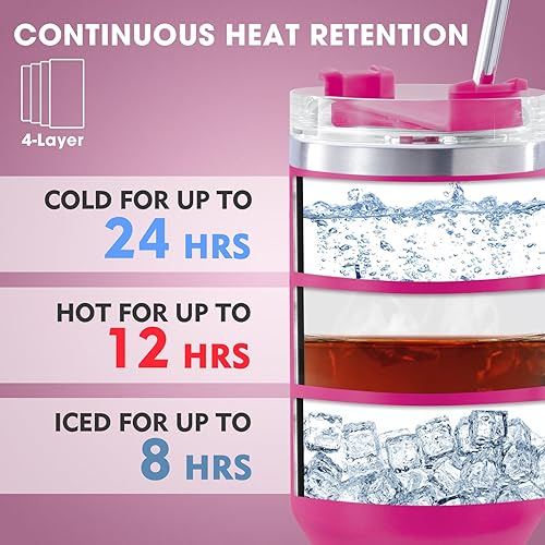 Miniatura 4 de ThermoThrill Personalized Tumbler with Straw, 30OZ Vacuum Insulated Water Bottle, Custom Travel Mug, Leak-Proof, Unique Gift Uses - Hot or Cold