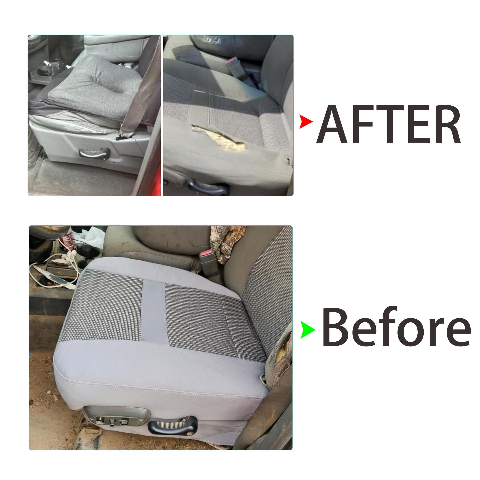 Aazon.co: NLQR Driver Side Botto Cloth Seat Cover Copatible with Dodge Ra 1500 2500 3500