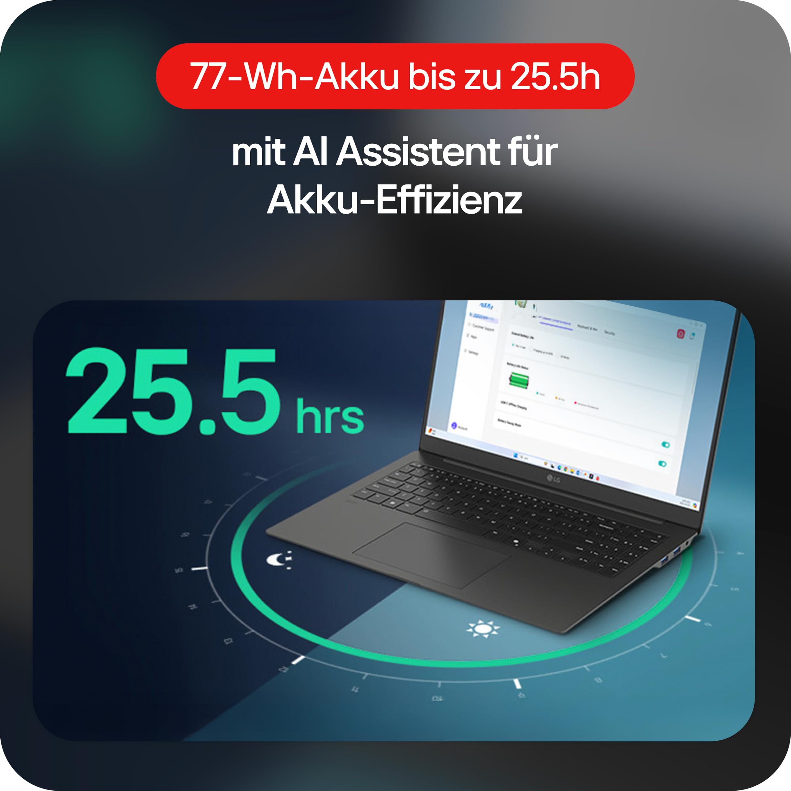 LG gram Pro 16 16Z90TS-G.AU89G (16 Zoll) IPS Notebook, Intel Core Ultra 7 258V, Intel Arc™ Graphics 140V, 16GB RAM, 1TB SSD, federleicht (1,239 kg), gram AI, Copilot+ PC, 77 Wh, Thunderbolt 4, Schwarz