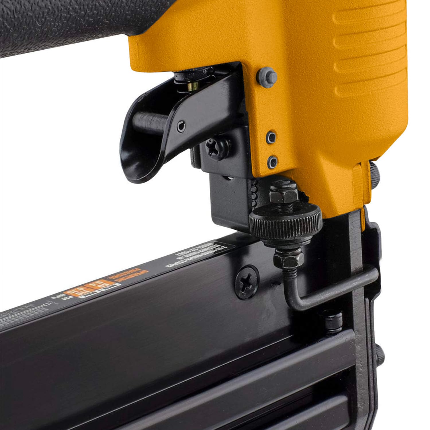 Avilia Pistola Sparachiodi Pneumatica con Accessori - Graffettatrice per Legno e Mobili, per Chiodi 15-50mm, Graffette 16-40mm, Pressione Regolabile - Graffette non incluse