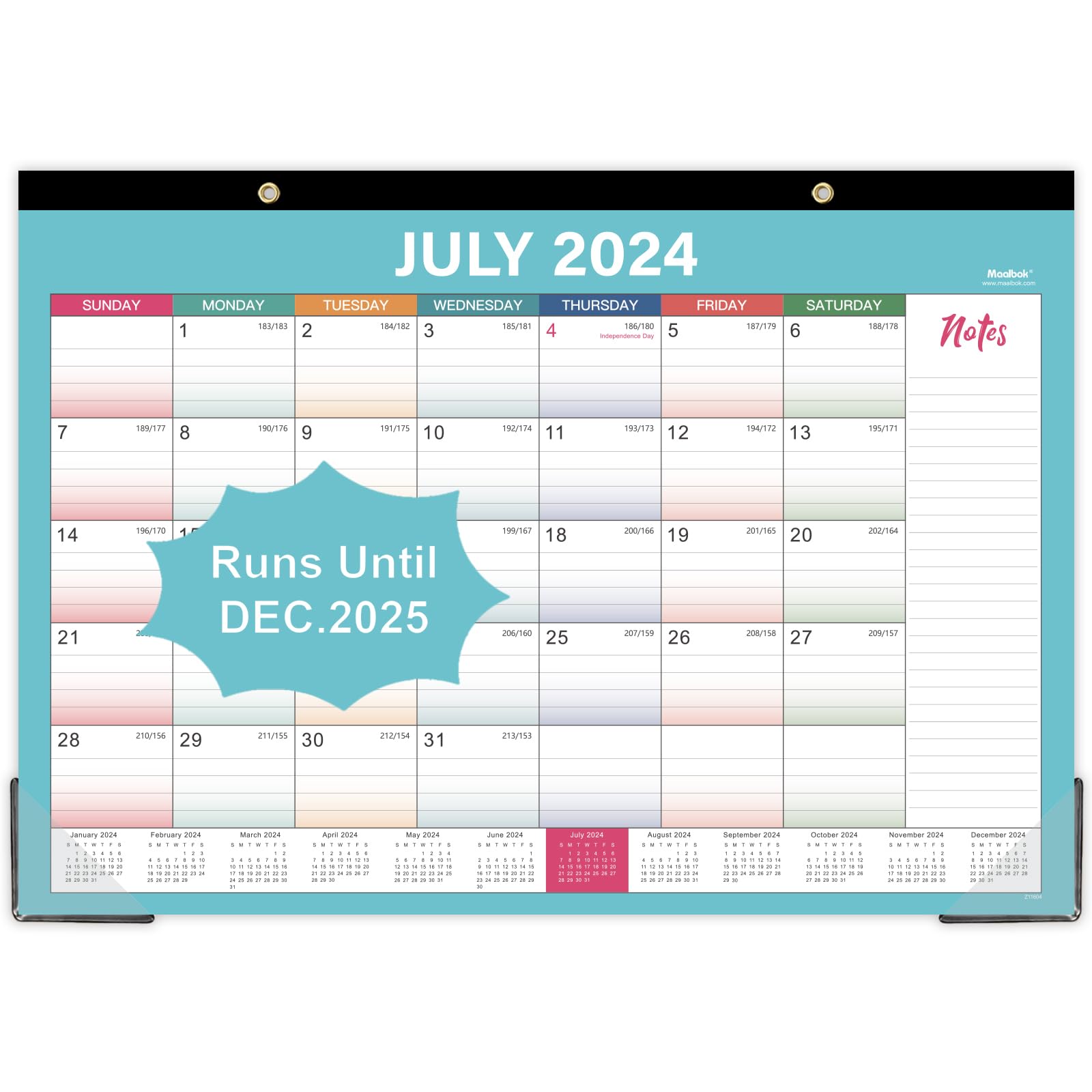 Snapklik.com : Desk Calendar 2024-2025 - 18 Month Calendar, Jul 2024 ...