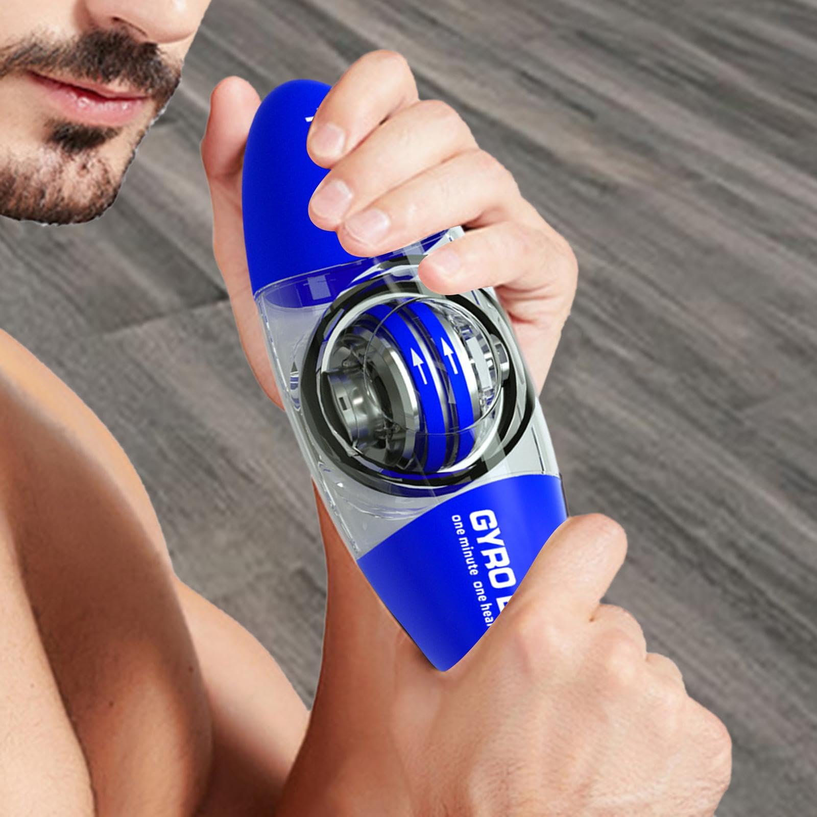 Gyro Ball Entrenador de Muñeca para Fortalecer Antebrazo Bola Giratoria Ejercitador de Mano Diseño Portátil Material Resistente Adecuado para