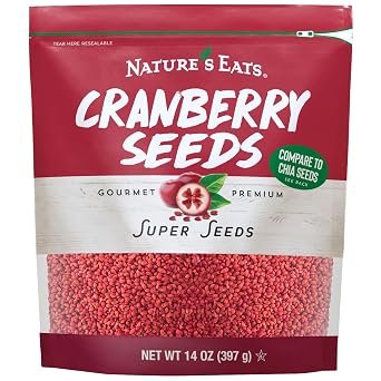 Natures Eats Dried Cranberry Seeds, Whole, No Preservatives - 14 oz