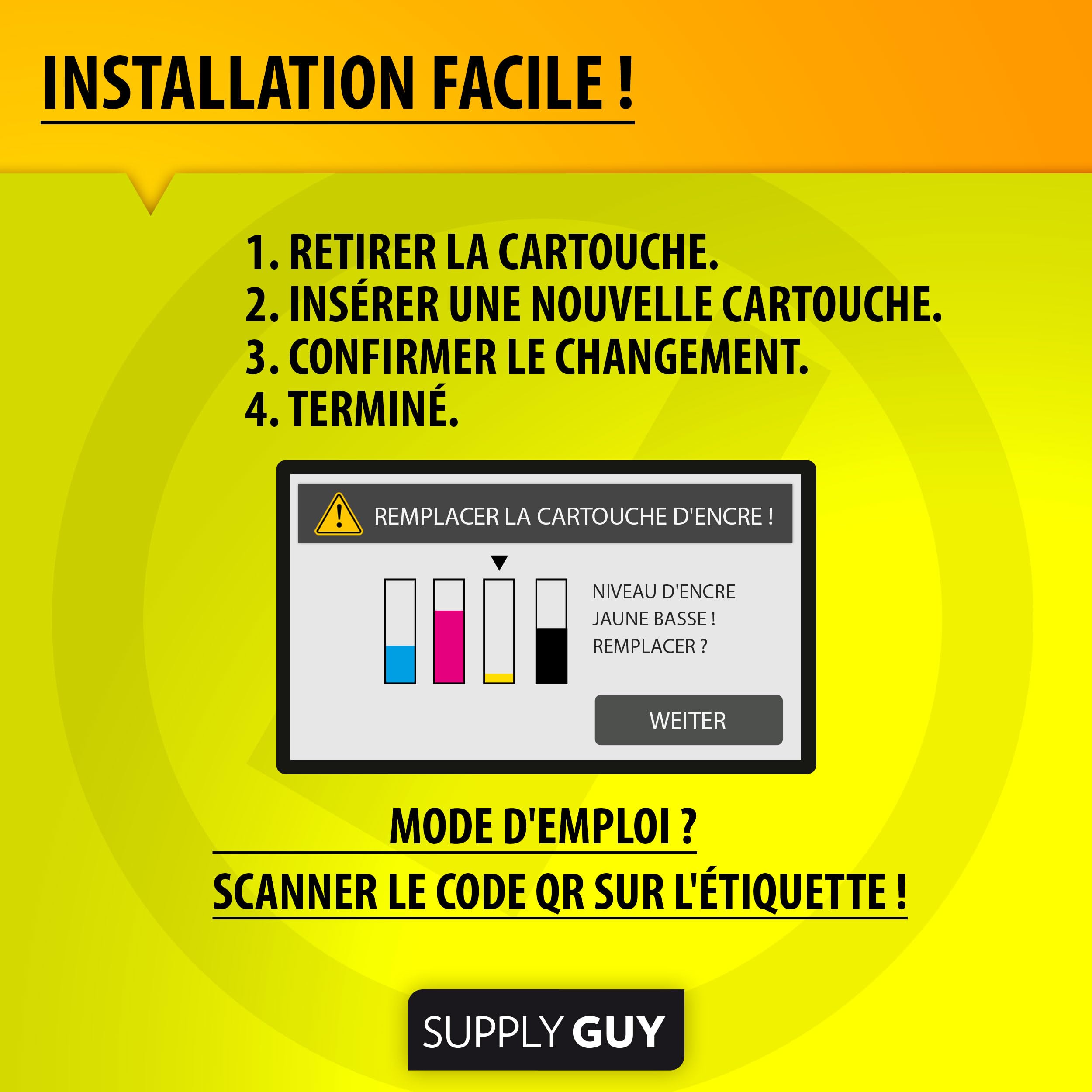 Supply Guy 5 Inktpatronen met chip compatibel met Canon CLI-526 Cyaan
