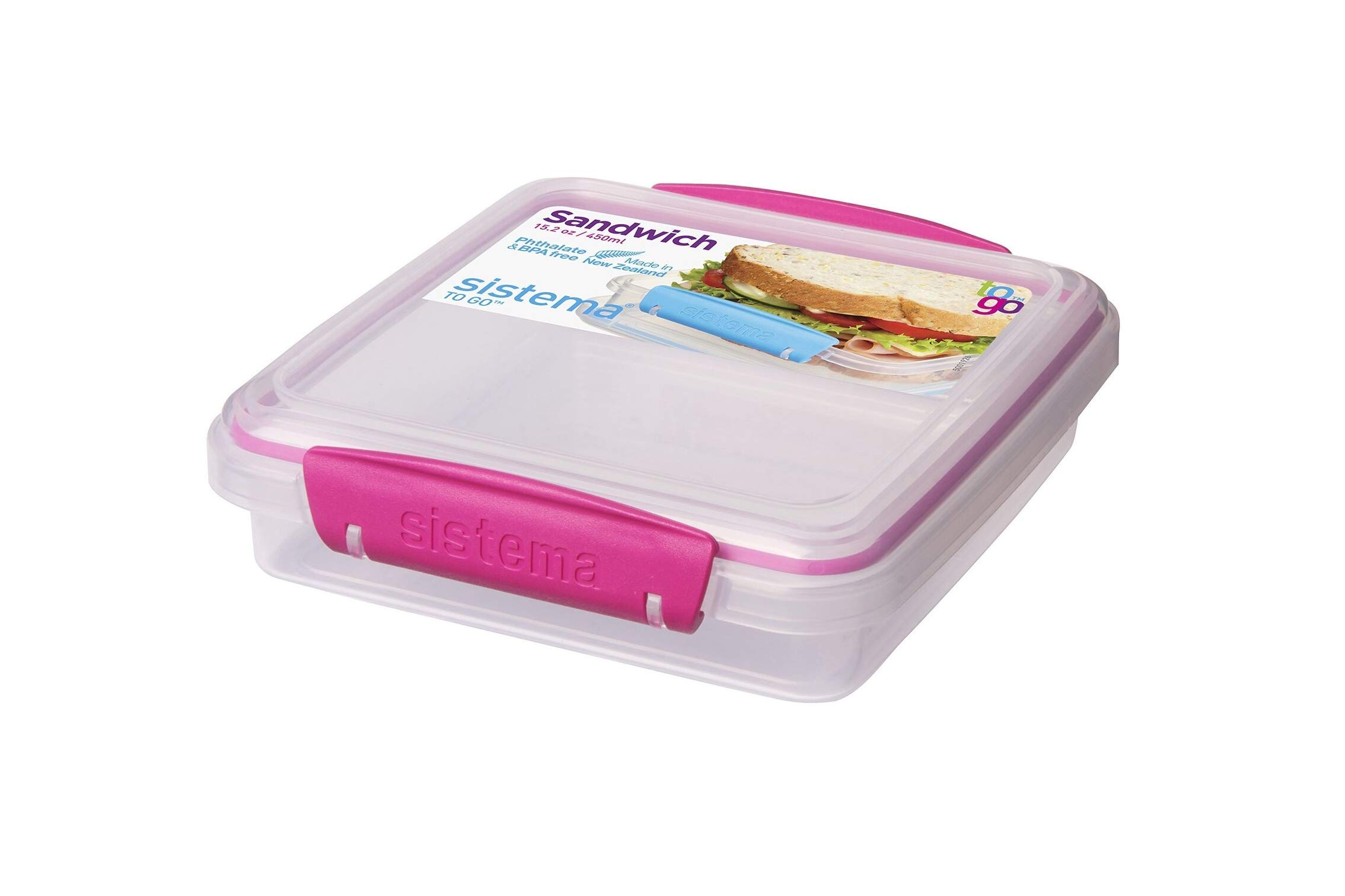 Sistema "To Go Sandwich Box, Pink, 450 ml