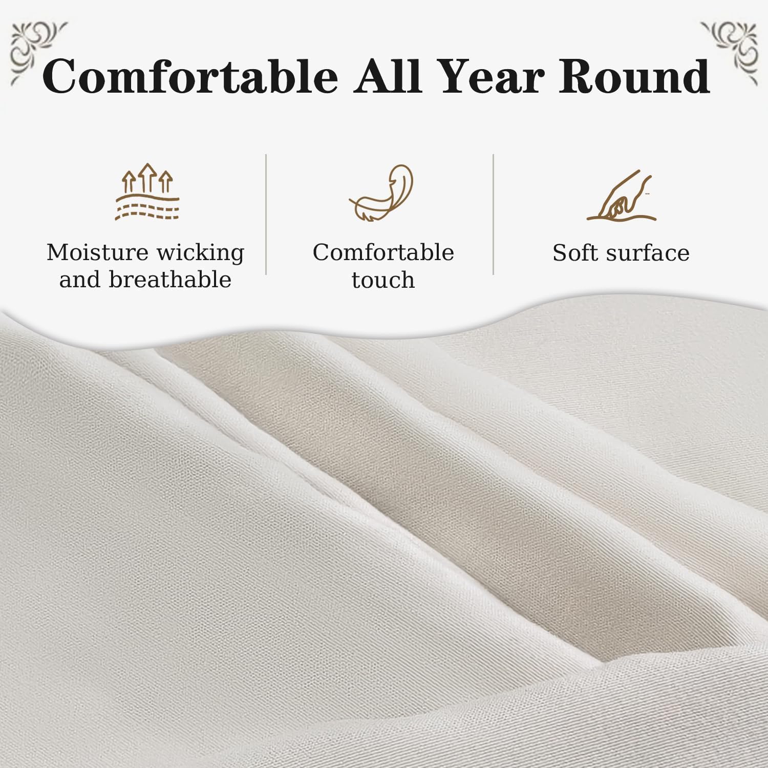 Zippered Floor Futon Mattress Cover 84" L x 43" W Japanese Floor Mattress Japanese Futon Washable Tatami Mat Cover Beige
