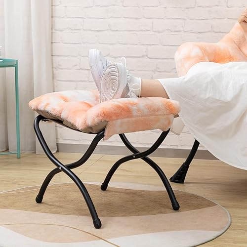 Miniatura 161 de HollyHOME - Silla perezosa grande de tela para sala de estar, silla de lectura, acogedora silla de descanso con reposabrazos, sofá de ocio, color