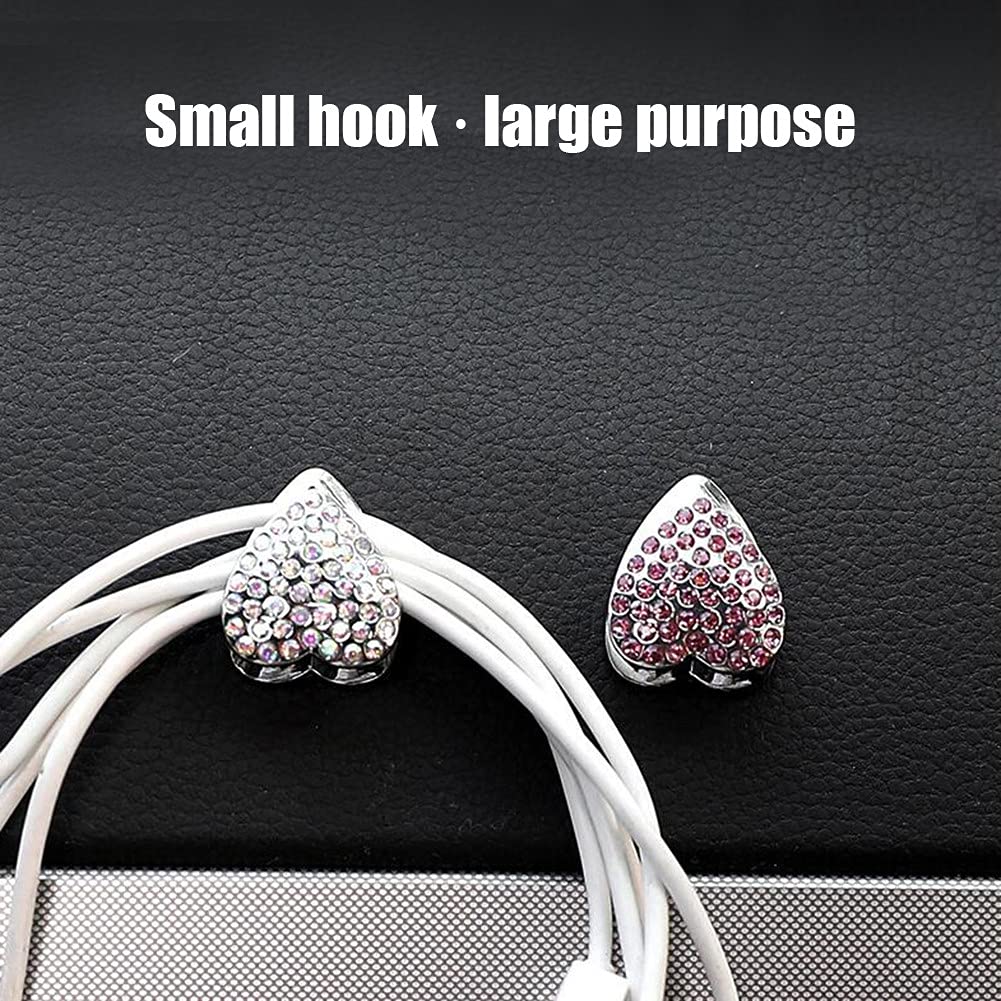Ganci Per Auto Bling Con Strass, 4 Pezzi, Per Poggiatesta Posteriori - Organizer Salvaspazio - 2