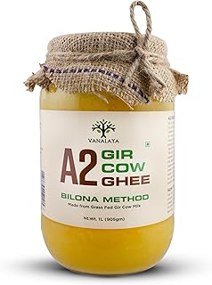 Vanalaya A2 Gir Cow Ghee | Traditionally Bilona Hand-Churned | Prepared from A2 Milk of Grass-Fed Gir Cows | Rich Aroma & Price In India