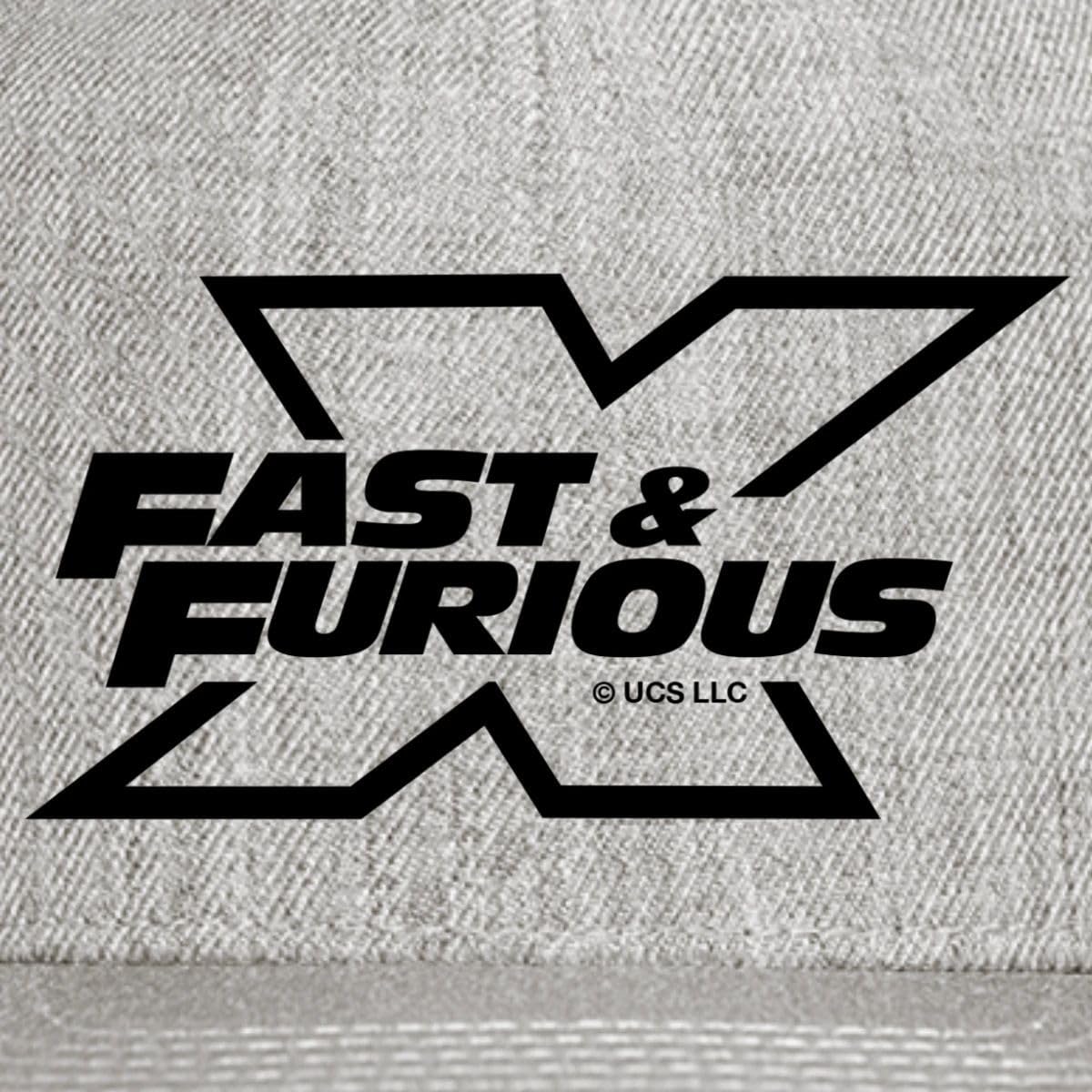 Spreadshirt Fast and Furious X Logo Black Snapback Cap - Image 2