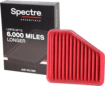 Spectre Essentials Engine Air Filter by K&N Premium, 50-Percent Longer Life Fits Select 2005-2016 TOYOTA/LEXUS/SCION Corolla, Venza, Matrix, Avalon, RAV4, ES350, tC, xB, SPA-2326