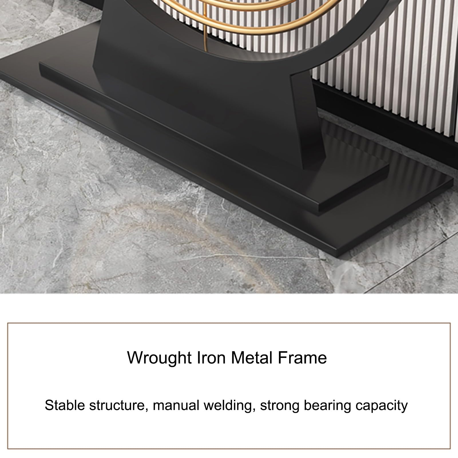 Générique Console contemporaine pour entrée et Couloir - Meuble d'appoint élégant avec Rangement pour Salon, Hall d'entrée et Couloir - Design Moderne, Fonctionnel et Chic