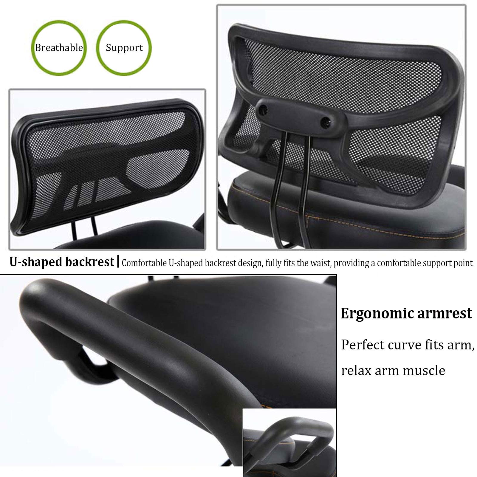 ELQ Sedia Ergonomica Inginocchiata, Sgabello per Ginocchio Regolabile in Altezza, Sedile Correttivo Posturale per Ufficio e Casa, Dolore al Collo e Sollievo dalla Colonna Vertebrale,Verde