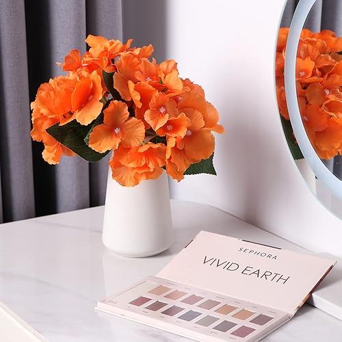 Miniatura 3 de Jarrón redondo moderno de cerámica de 5.7 pulgadas, jarrón blanco mate para decoración del hogar empaquetado en cartón, centros de mesa geométricos