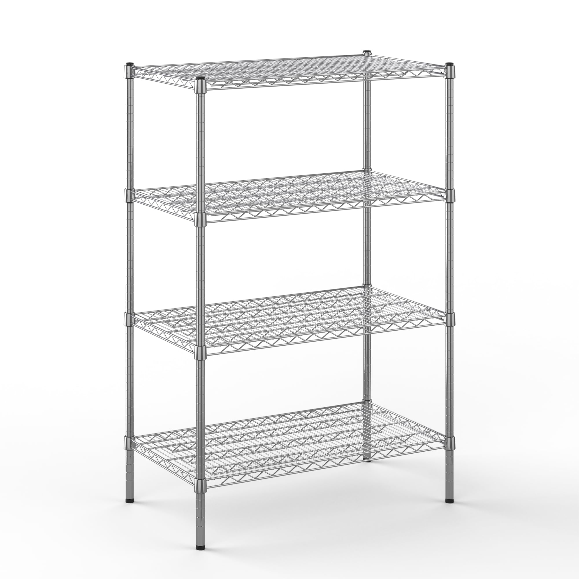 21" Deep x 36" Wide x 54" Height Wire Shelving Kit | 4-Tier | NSF Commercial Storage Rack Unit