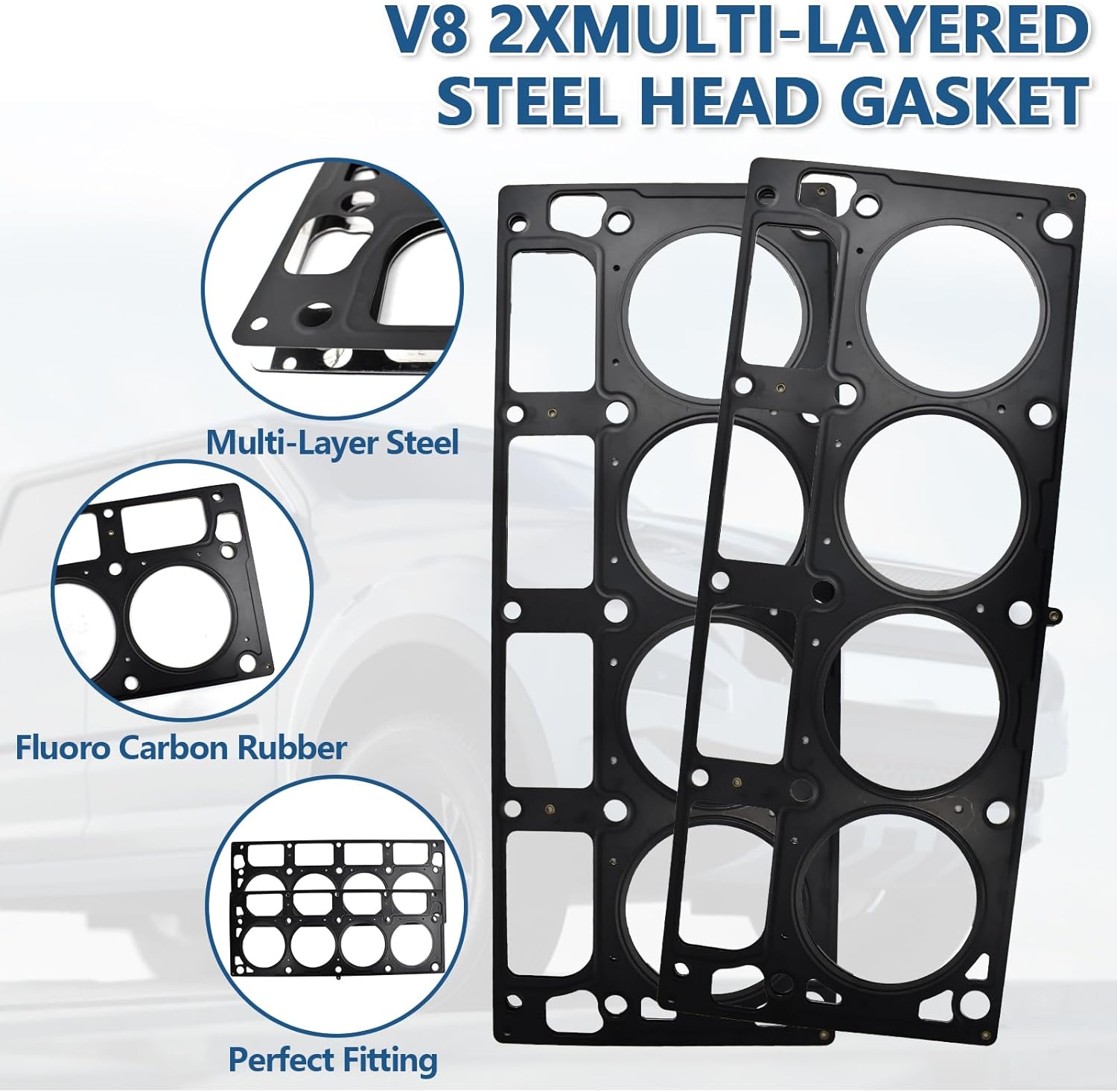 16Pcs Active Fuel Management Valve Hydraulic Roller Lifters With Head Gasket Set & Bolts Fit for Chevrolet Silverado 1500 Suburban Tahoe Trailblazer GMC Sierra Yukon 5.3L 2007-2013