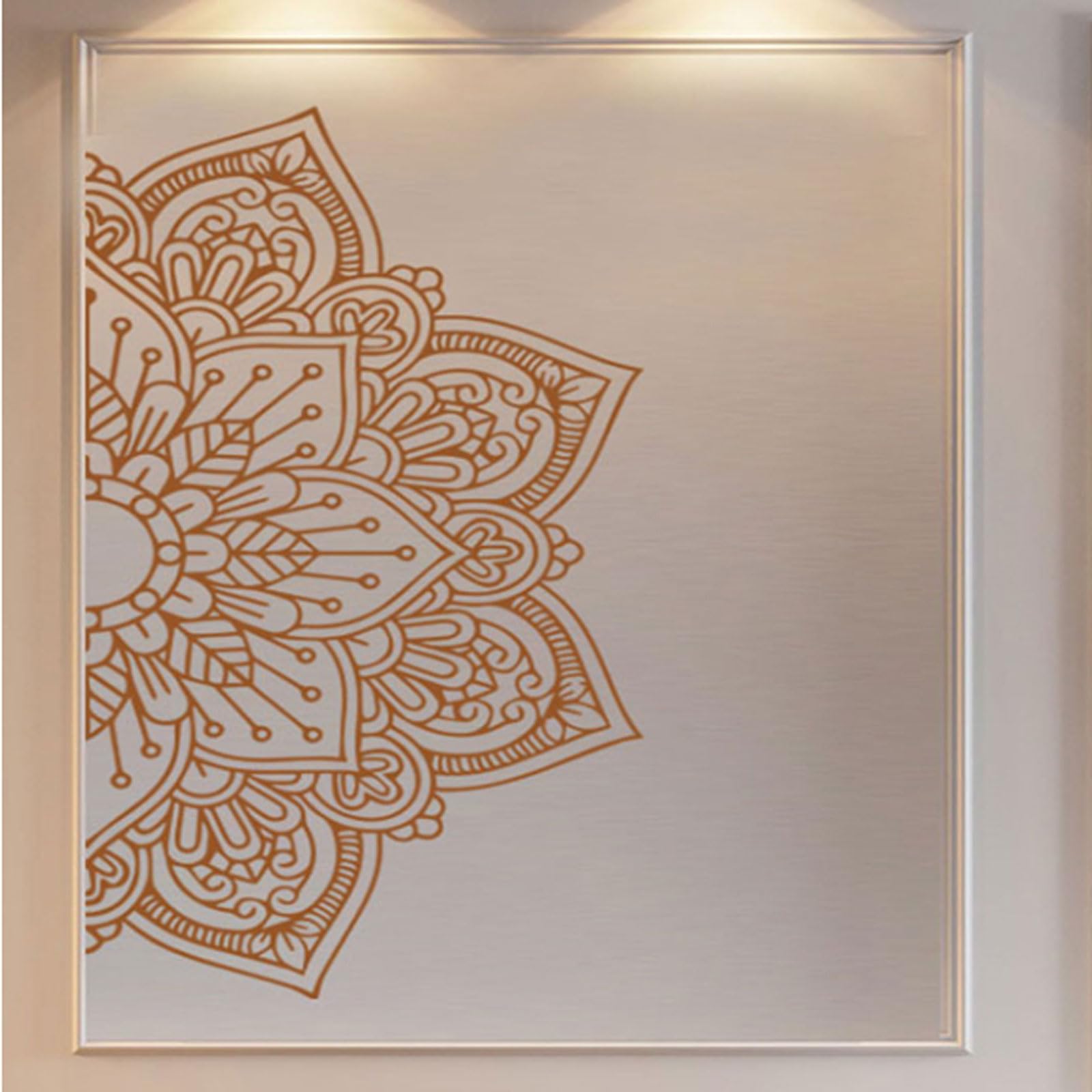 Creative Half Flower Wall Adesivo Yoga Studio Sticker Yoga Classro Decorazione della Porta di Buccia e pareti del Bastone Decali per pareti Adesivi da Parete