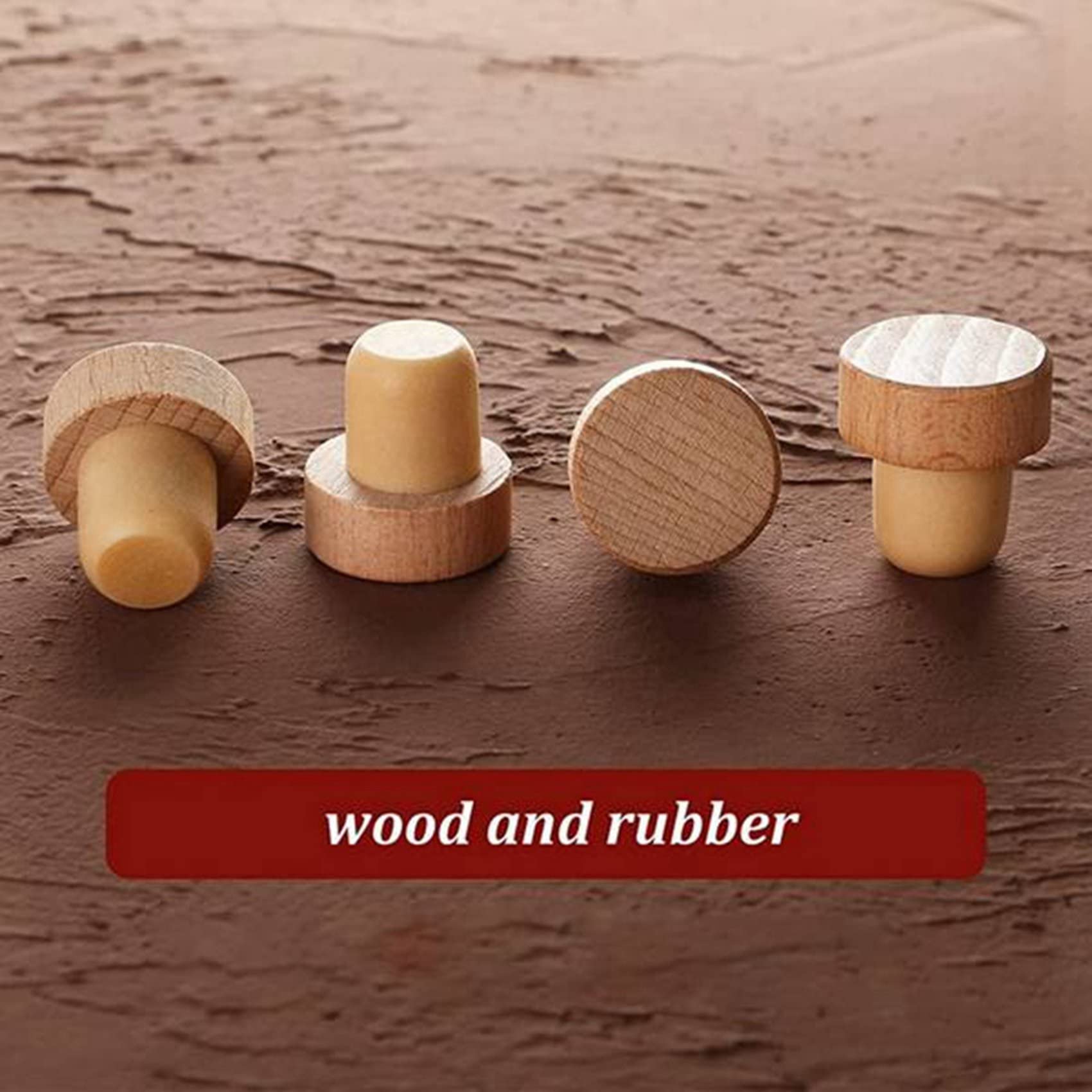 Tapones de Corcho en Forma de T de Corcho para Botella de Vino de 200 Piezas para Tapón de Corcho de Vino Corchos de Vino Reutilizables Tapón de Vino de Madera Y Caucho