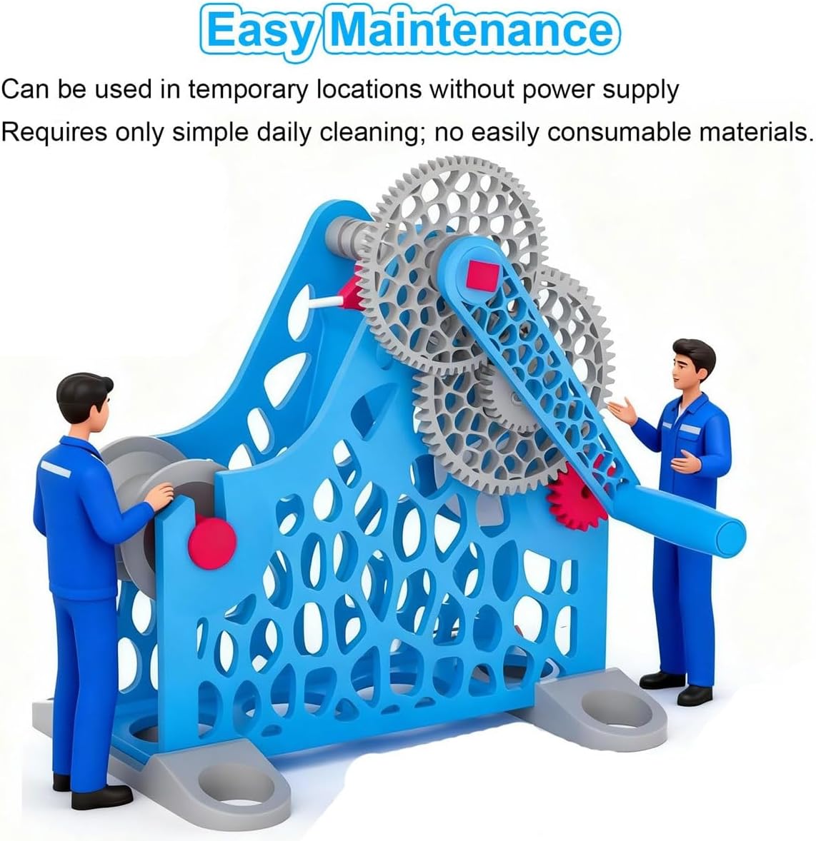 Hand Cranked 3D Printer Filament Winder, Modular & Removable Design, Prevents Tangling, for 1kg Spools,for 3D Printing Enthusiasts (Orange)