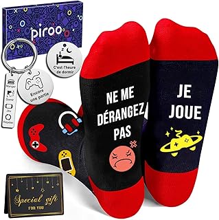 Chaussettes Drôles Homme Rigolote avec Porte-clés Chaussette Jeu Amusantes Fantaisie Cadeaux Nouveauté pour Homme Cadeau Noël Papa Amie Famille Fête des Pères