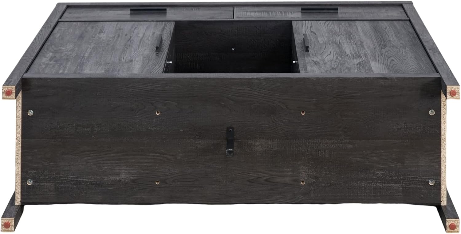 ICE ARMOR 99-78108FP-BlackOak 47" W Sideboard Storage Modern Dining Server Cupboard Buffet Table with Two Cabinets and Drawers in Black Oak Finish