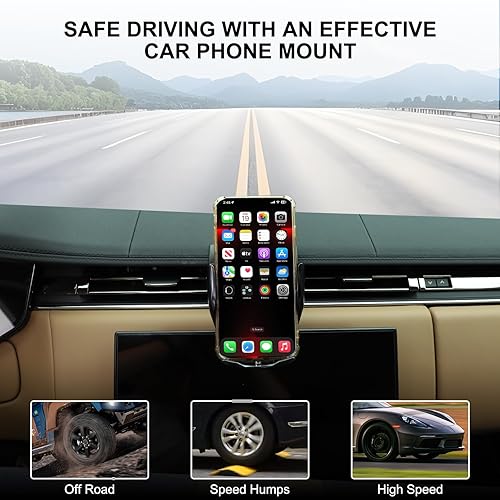 Miniatura 9 de HAPPYHORSE Soporte para teléfono compatible con Land Rover Range Rover SportVogue 2023, consola central de automóvil, aleación de aluminio,