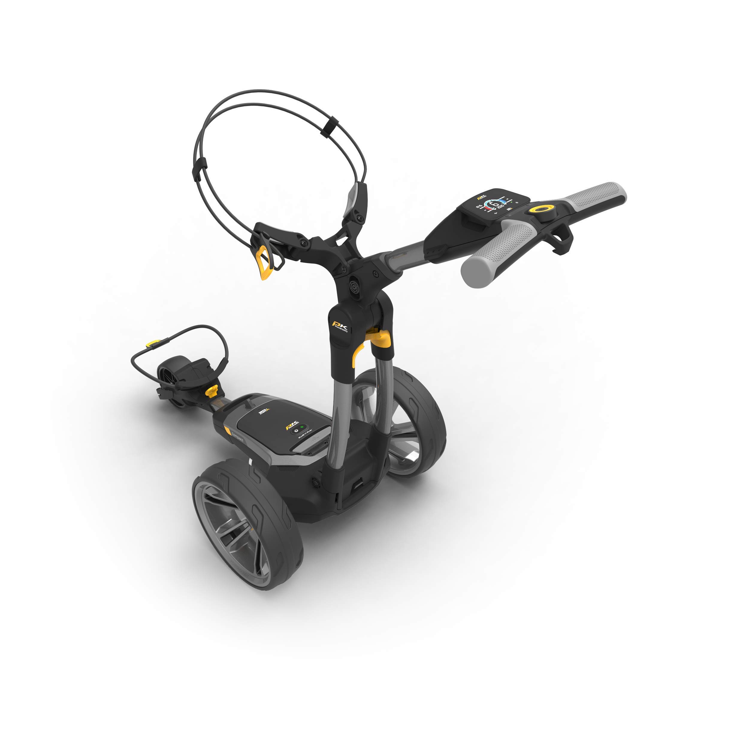 PowaKaddy Compact CT6 Szary Metaliczny Bateria 36 Otwory Lit