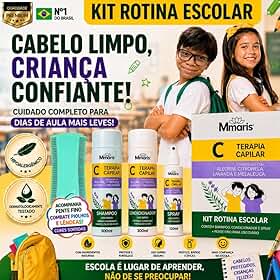 Kit Extrator Removedor Tira Piolhos Solta Lêndeas Terapia Capilar Auxiliar na Rotina Escolar Cabeça Limpa o Ano Inteiro e também nas Férias Escolares Dermatologicamente Testado e Hipoalergênico