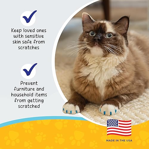 Miniatura 7 de Gafas de uñas de peluche  40 tapas de uñas y adhesivo para gatos S Negro