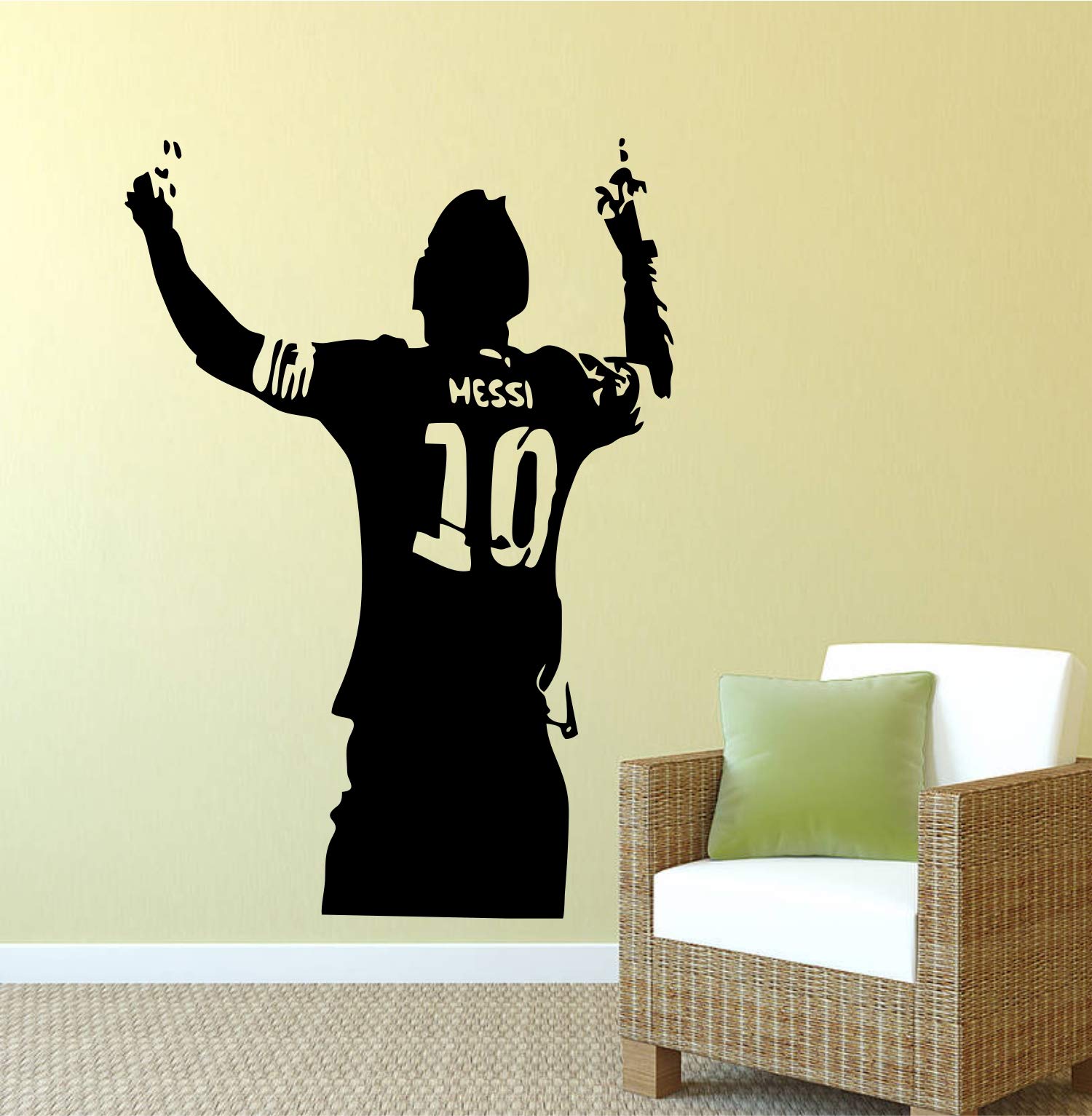 Decals Stock Messi Wall Sticker for Home (PVC Vinyl Size 78X58CM) (B08N6R548W) Amazon Price History, Amazon Price Tracker