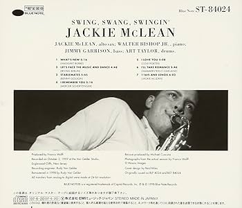 SWING SWANG SWINGIN: Jackie McLean: Amazon.it: CD e Vinili}