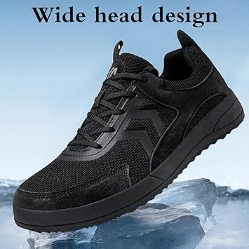 Leichtrit Zapatos para Peso Muerto,Zapatillas De Entrenamiento Gimnasio,Calzado Deportivo para Hombre,Fuerte Resistente Al Desgaste,Adecuado Ciclismo,Jogging,Camping,Senderismo2