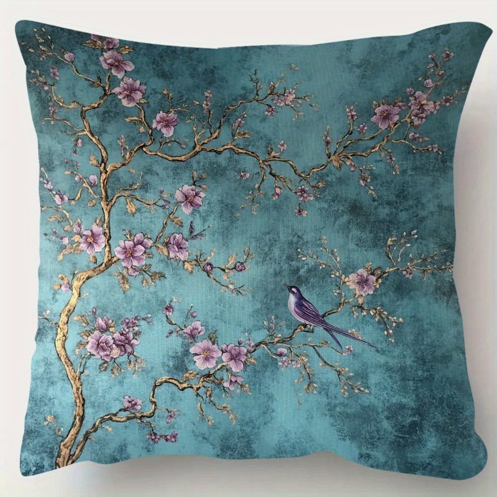 PVOODIRE Bird Cushion Cover 45x45cm-Soft Plush Decorative Throw Cover Cute Stuff Indoor Outdoor — image 1