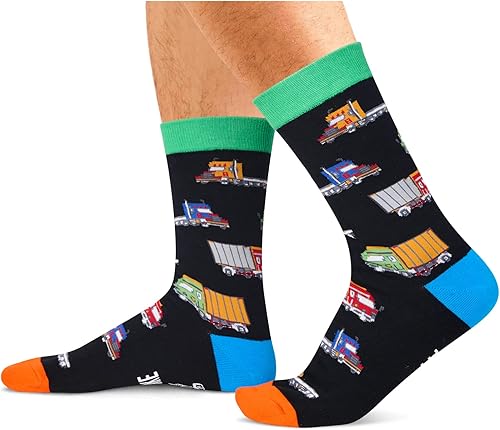 Miniatura 2 de Zmart Funny Gifts for Men Women Trucker Gifts Tractor Gifts, Unisex Funny Socks Truck Socks Tractor Socks
