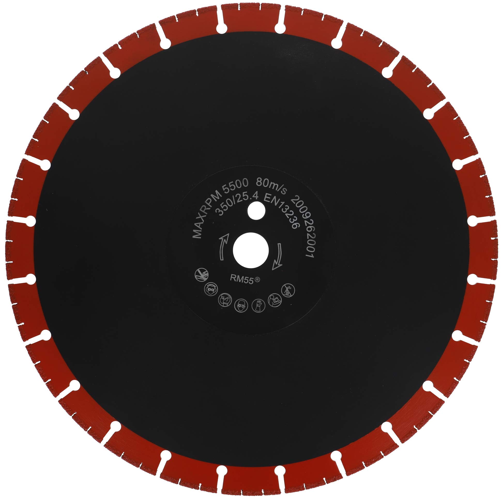PRODIAMANT disco de corte de diamante universal Titanit 350 mm x 25,4 mm Multicorte, corta todos los materiales de construcción