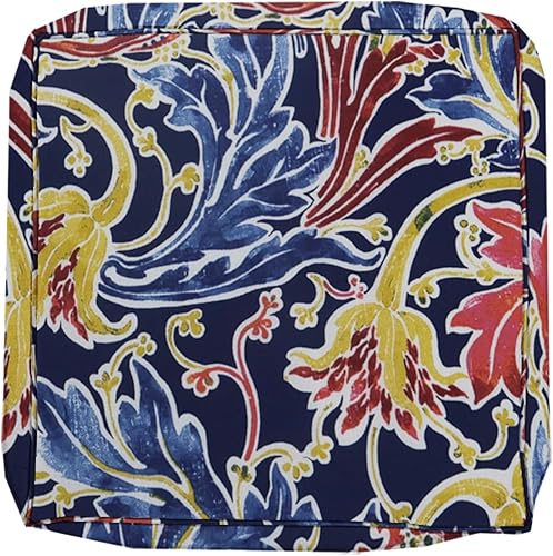 Miniatura 3 de BELLRINO Juego de 2 fundas de cojín decorativas para patio, impermeables, para exteriores, de 24 x 24 x 4 pulgadas, para silla, asiento, jardín,