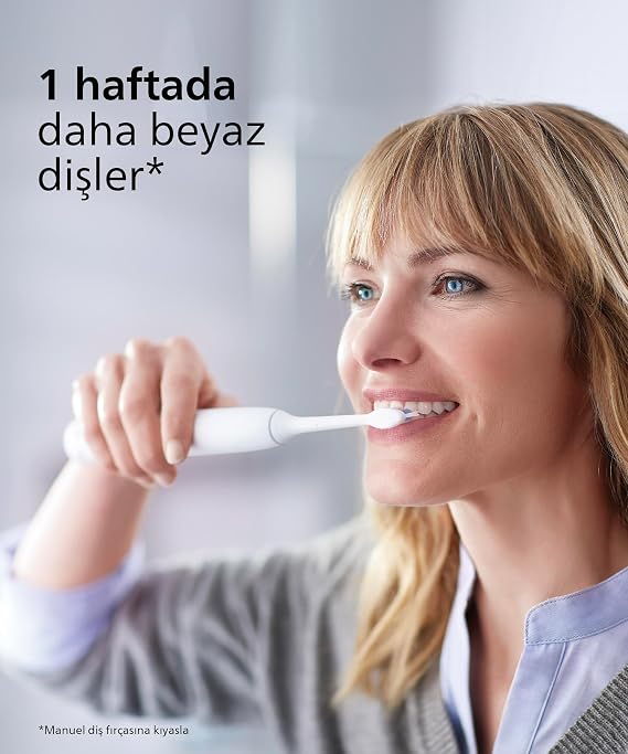 Philips Sonicare Optimal White Replacement Toothbrush Head, 7 Times More Plaque Cleaning, Medium Soft Brush Head, 2’ Pack, Black, HX6062/88