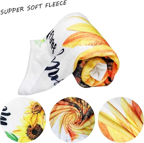 Miniatura 4 de Manta mensual de hito para bebé niña, manta de girasol para recién nacido, regalo personalizado para ducha, decoración floral de guardería,