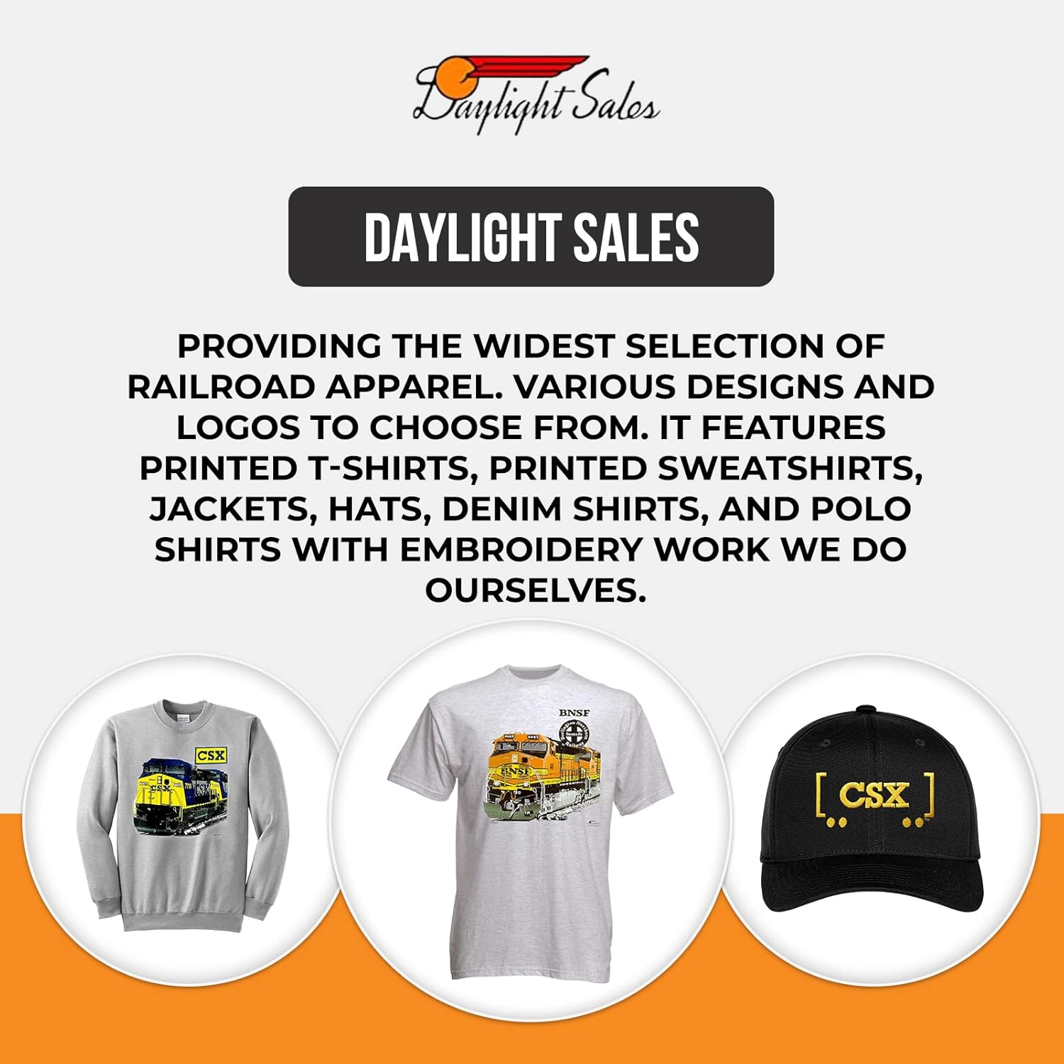 Daylight Sales BNSF Heritage II Authentic Railroad T-Shirt Tee Shirt [20025] - Image 7