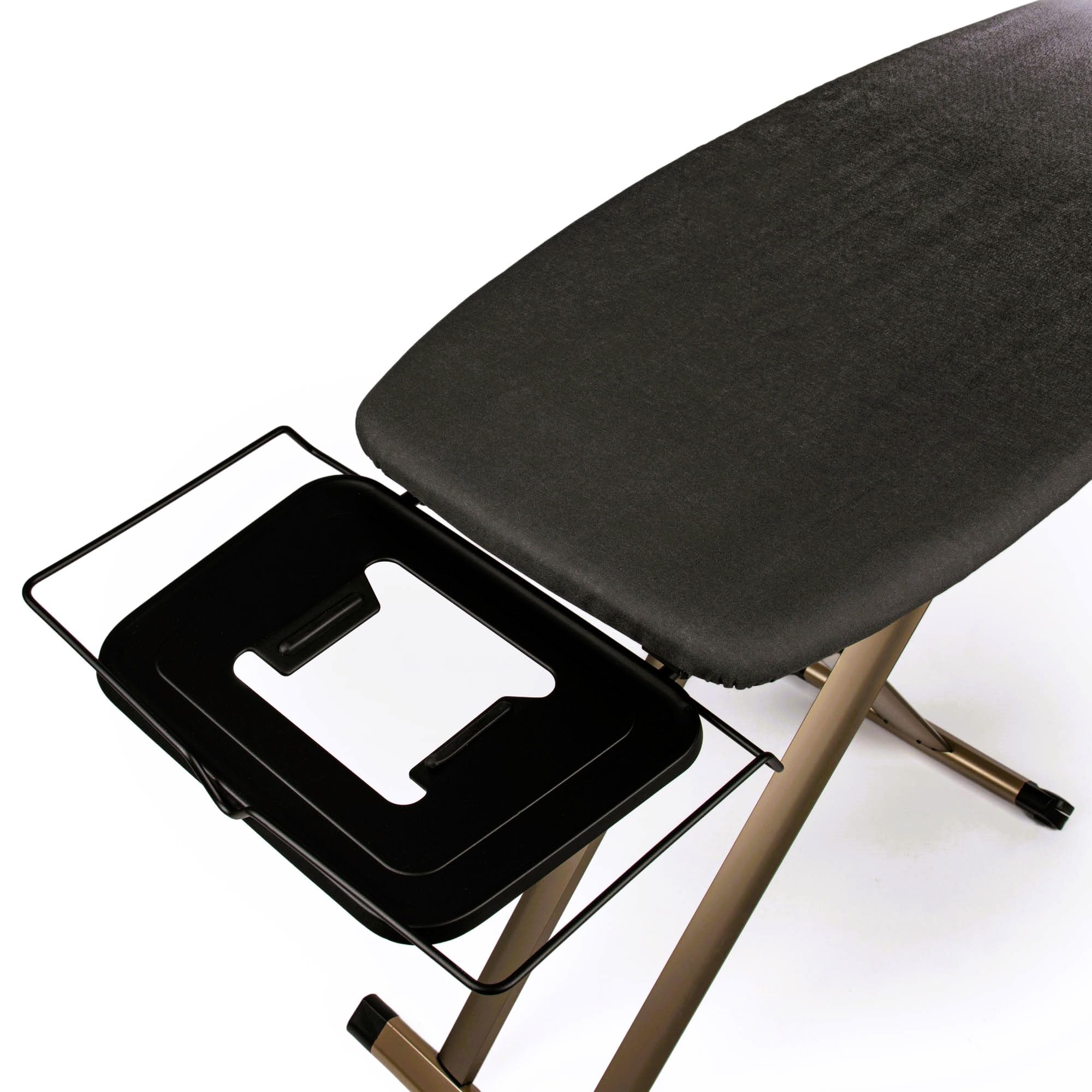 GoldVIP Table à Repasser Grande et Professionnelle | 130x47 cm | Pliable, Robuste et Stable | Hauteur Réglable | roulettes | Surface XXL Large | Aluminium | Idéale Centrales Vapeur | Fabriquée Europe