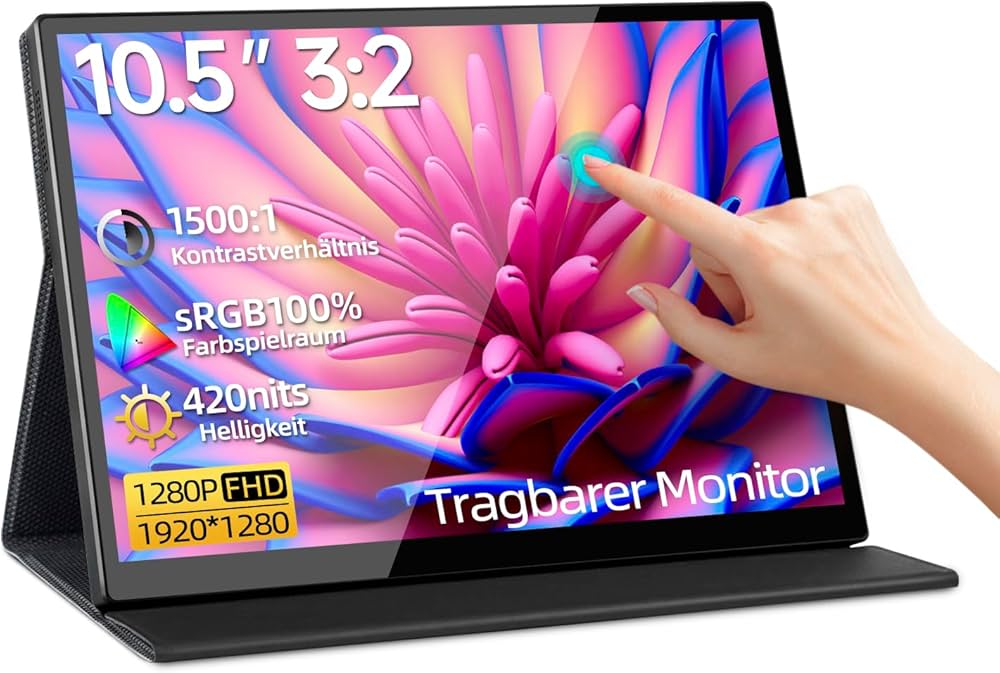 Intehill Portable Monitor Touchscreen 10.5 Inch Portable Intehill Portable Monitor Touchscreen 10.5 Inch Portable