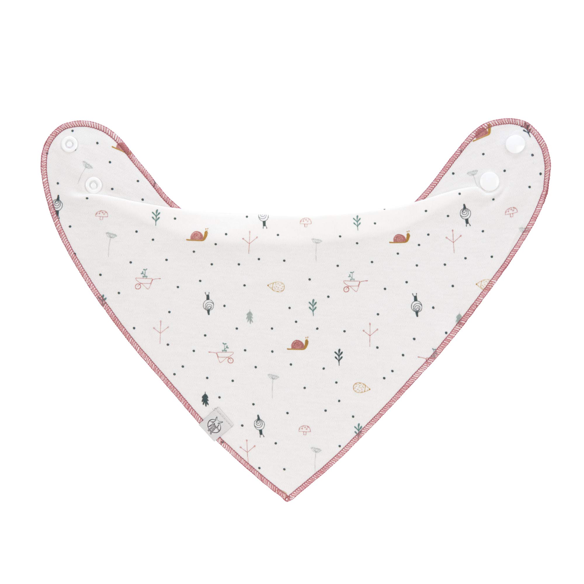 LÄSSIG Baby Bandana chusty trójkątne zestaw 2 szt. bawełna organiczna/ogród Explorer