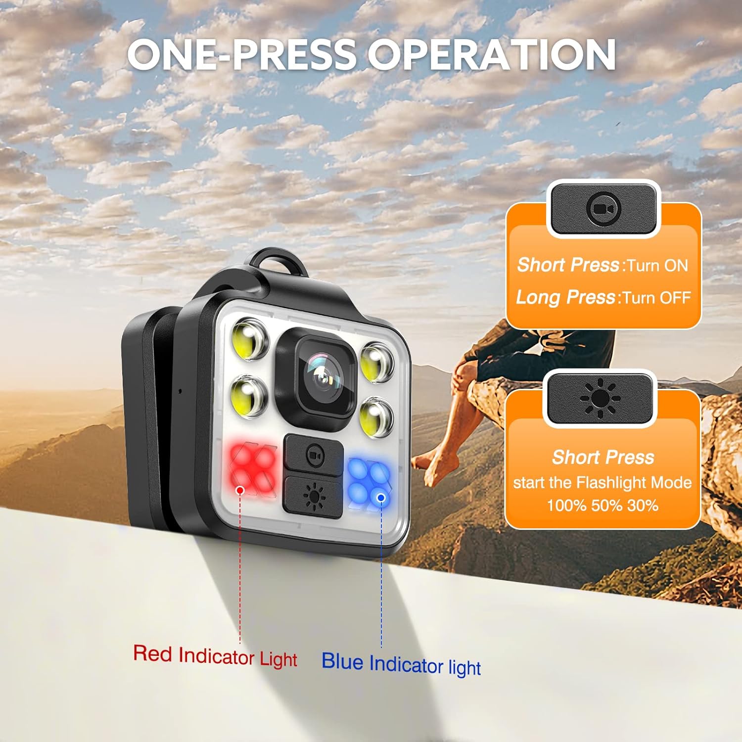 Losfom Z03 Body Camera one-press operation guide
