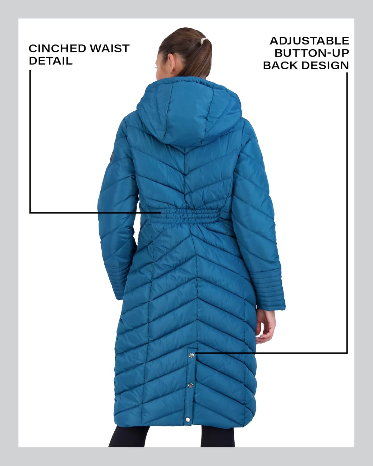 Madden Girl Womens Maxi Puffer Winter Coats - Long Quilted Jackets for Women Weather Resistant Puffer Parka Hooded Jacket - Image 7