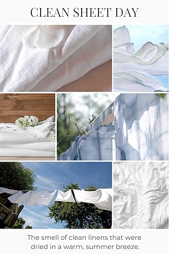 Miniatura 2 de Eco Candle Co. Vela reciclada, Clean Sheet Day, 26 oz. - Aroms of Clean Linens - 100% cera de soja, sin plomo, etiqueta y tapa de papel Kraft,