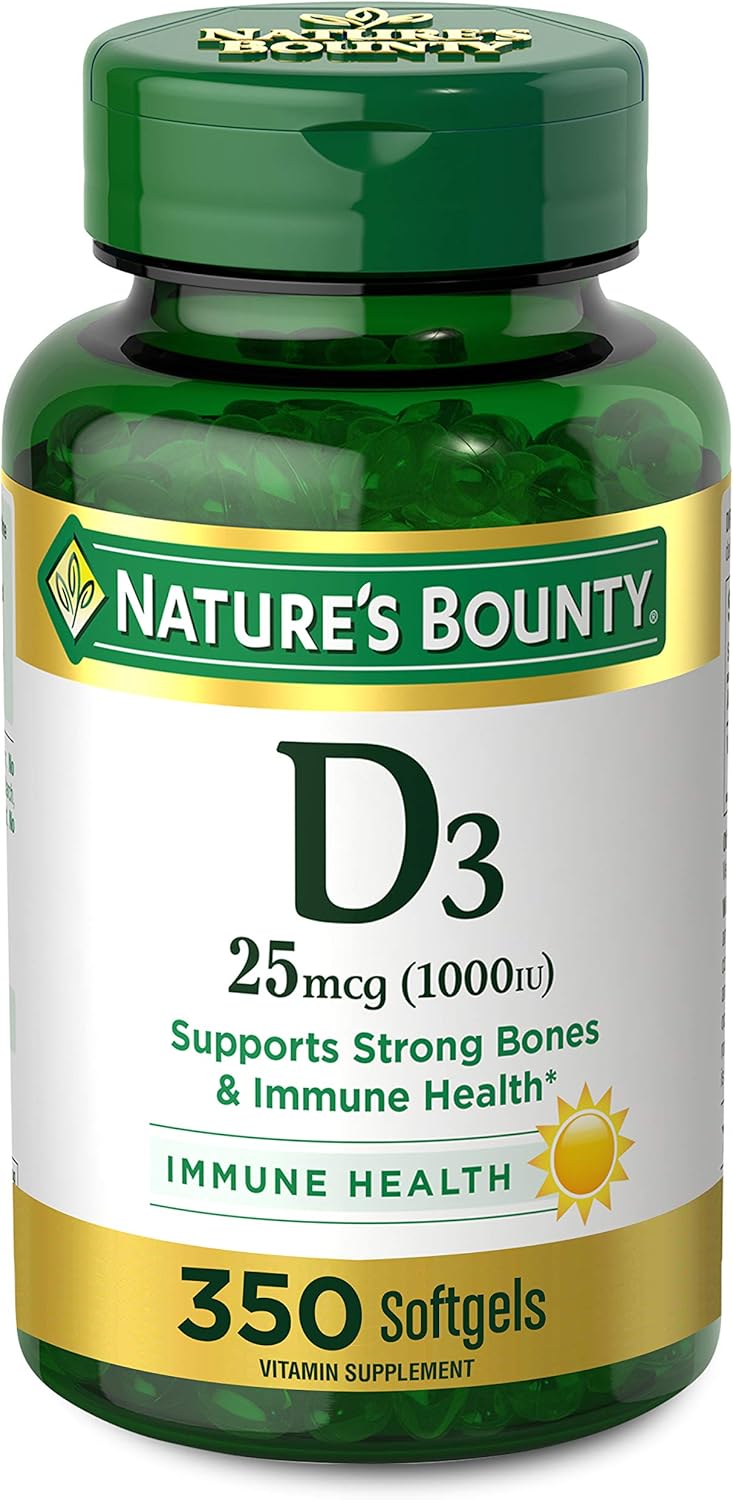 Nature's Bounty D3-2000 IU, 240 Softgels (Pack of 2)