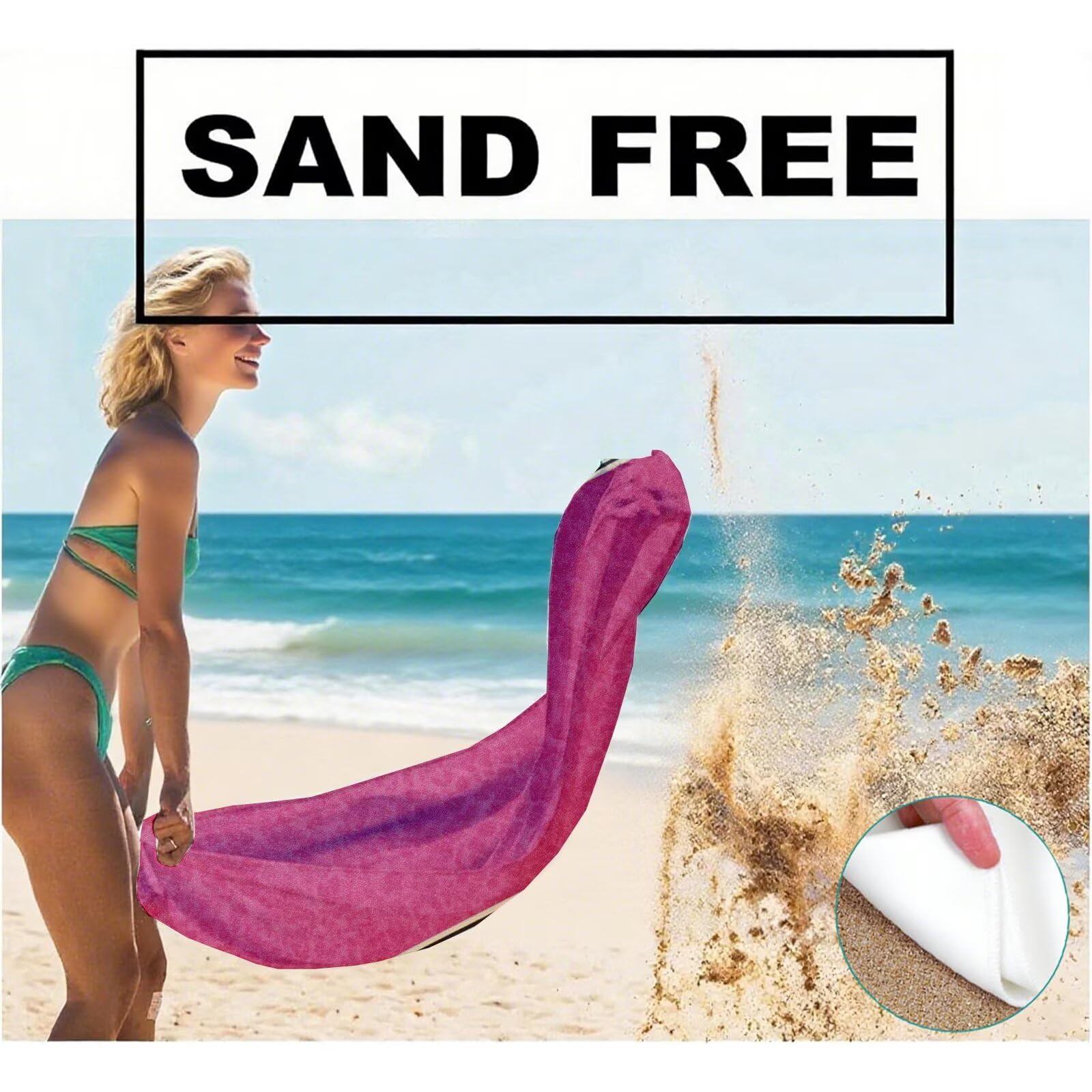 Toallas de Playa Microfibra Leopardo Toalla Playa Grande 180x90 cm Mujer Hombre Secado Rápido Absorbente Toallas Gimnasio Suave Sin Arena Toalla Microfibra para Playas Piscina Viajes Camping Q-603