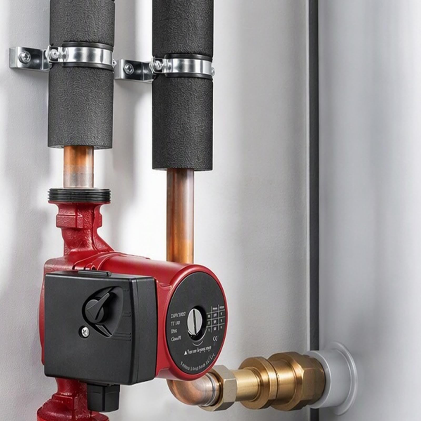 Pompa di circolazione, 220 V, pompa di riscaldamento con 3 livelli di potenza (45/65/100 W), pressione a 3 livelli (3/4,5/6 m), pompa di circolazione dell'acqua calda, pompa ad alta efficienza